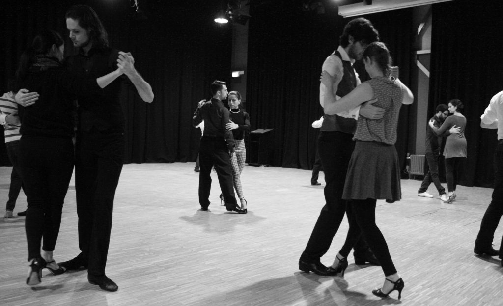 Argentine tango dancing